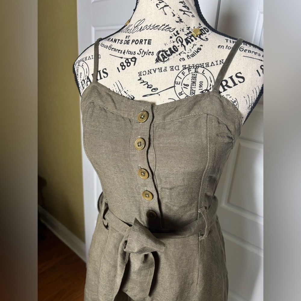 Rails Happer Jumpsuit Linen Blend In Olive Green - image 6